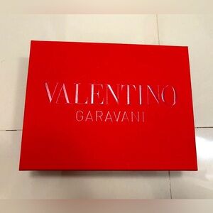 empty Valentino Garavani red gift or storage box